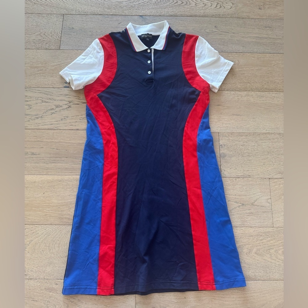 Golfino Women’s Dress Blue Red White Size 8